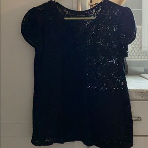 Black patterned shirt